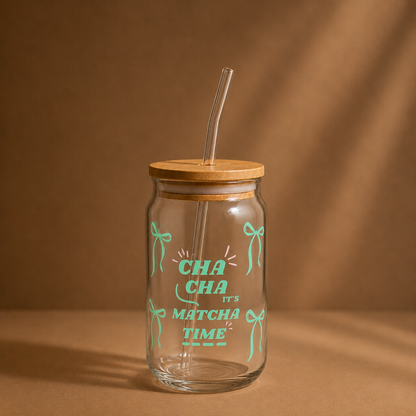200SIPS- Matcha Glass Tumbler