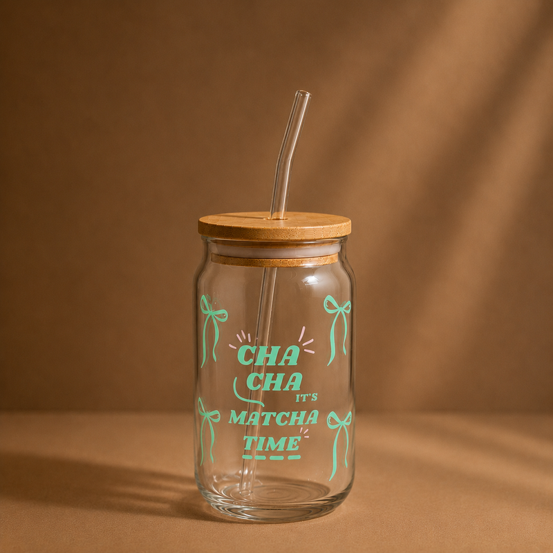 200SIPS- Matcha Glass Tumbler