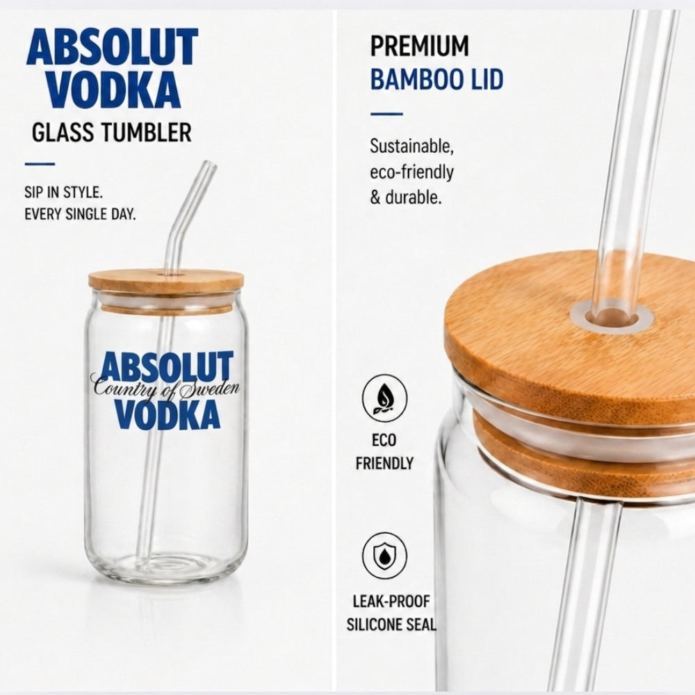 Absolut Vodka Glass Tumbler