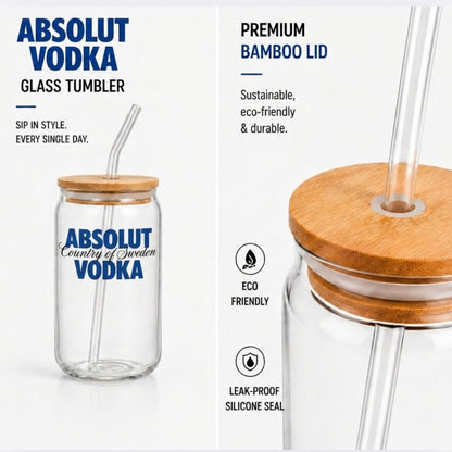 Absolut Vodka Glass Tumbler