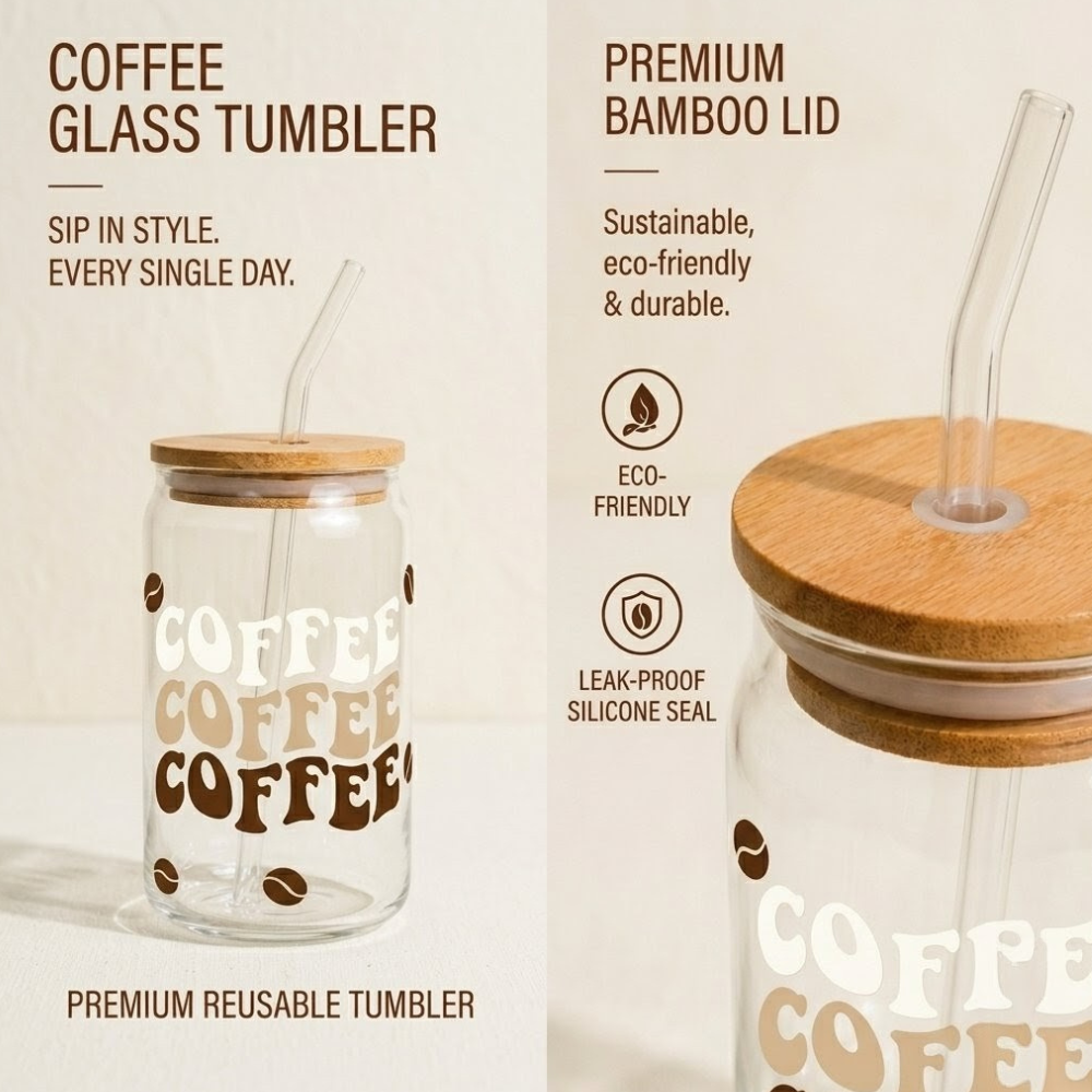 Coffee Glass Tumbler