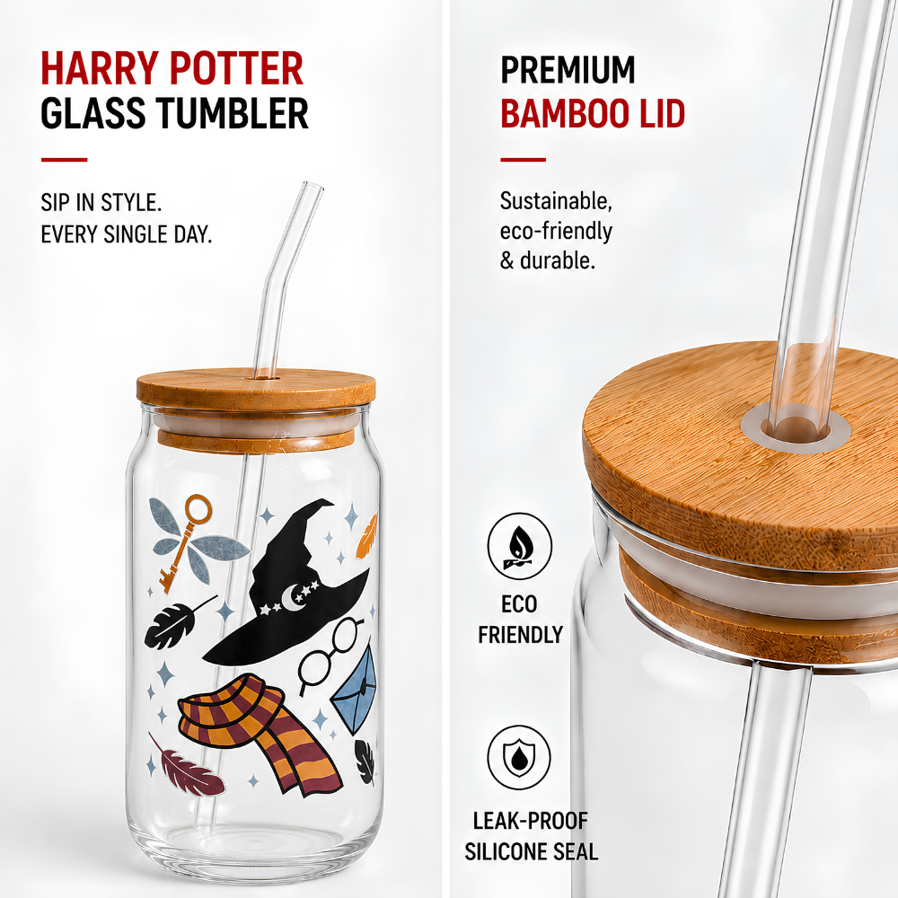 200SIPS- Harry Potter Glass Tumbler