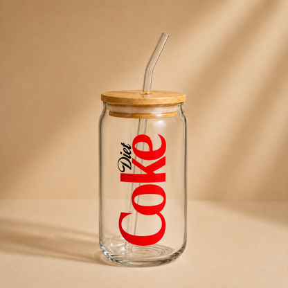 Diet Coke Glass Tumbler