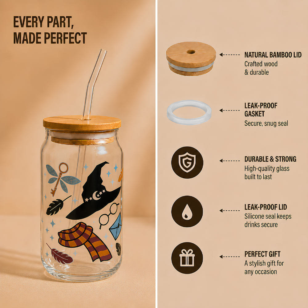 200SIPS- Harry Potter Glass Tumbler