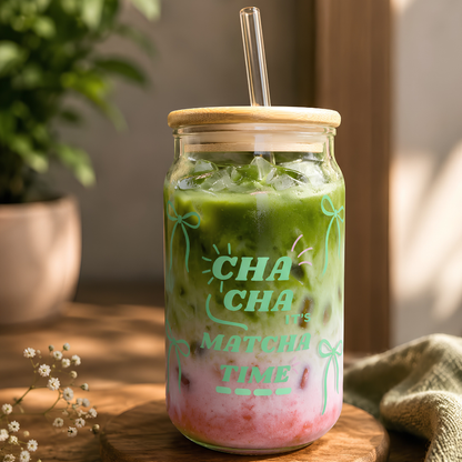 200SIPS- Matcha Glass Tumbler