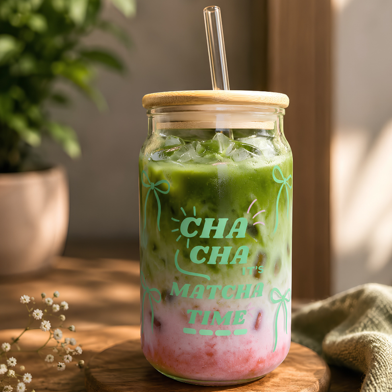 200SIPS- Matcha Glass Tumbler